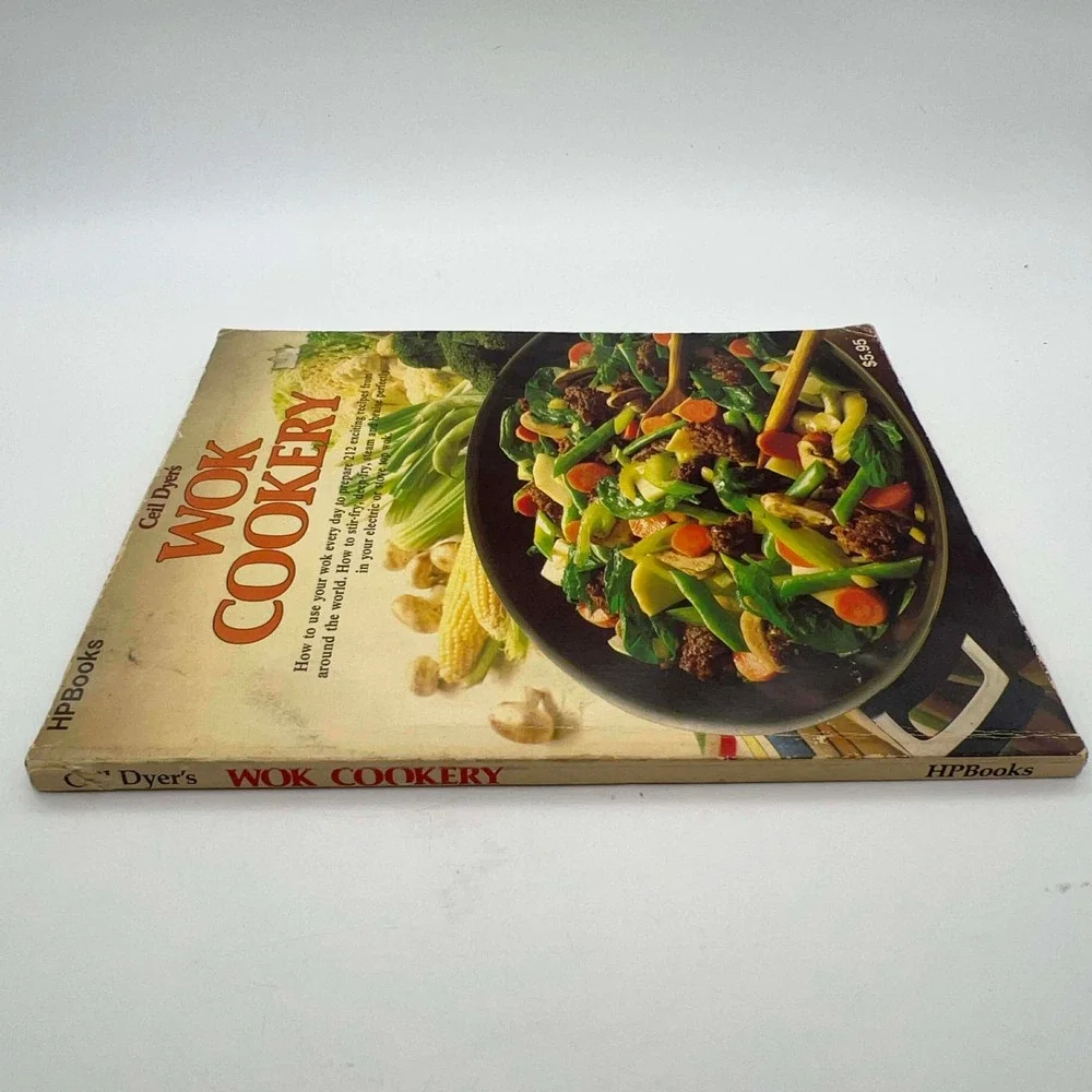 Vintage Ceil Dyer Wok‎ Cookery Cookbook 1977 HPBooks Stir Fry Oriental Recipes